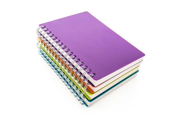 Kolorowe pusty Notatnik — Zdjęcie stockowe