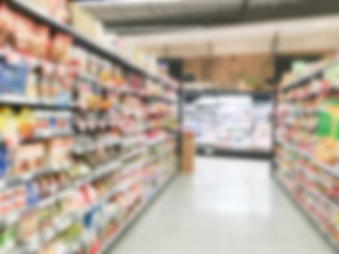 Soyut bulanıklık süpermarket