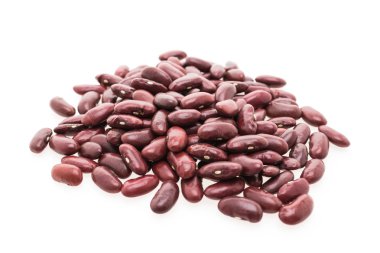 Beyaz üzerine kırmızı fasulye