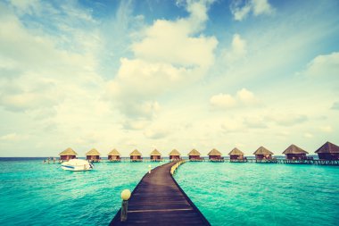 Güzel Maldivler ada