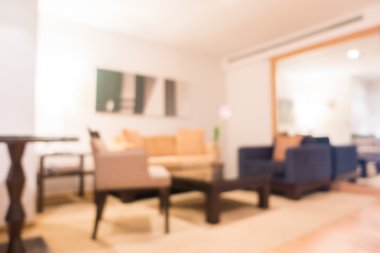 Soyut bulanıklık oturma odası