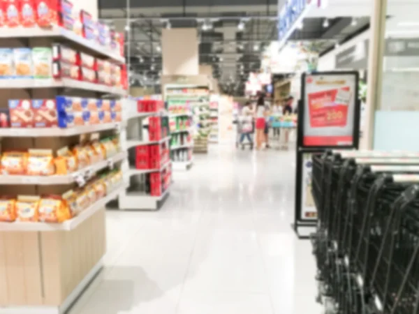 Abstraktní rozostření supermarketu — Stock fotografie