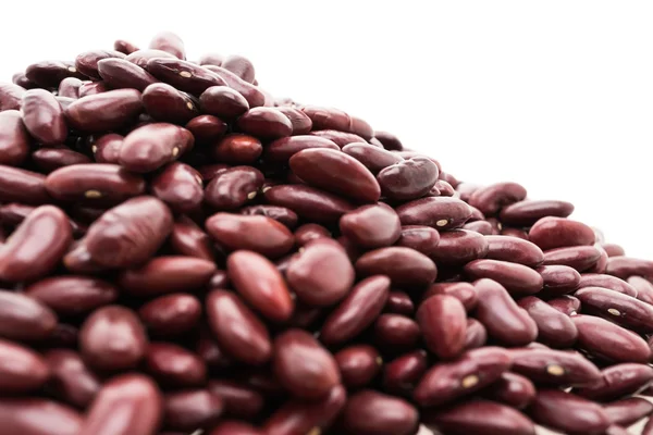 Red beans on white — Stock Photo, Image