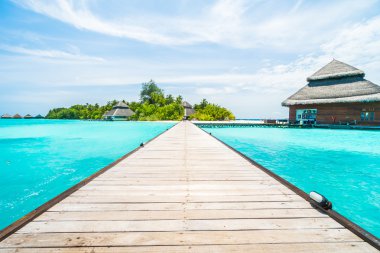 Güzel Maldivler ada