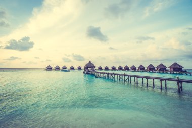 Güzel Maldivler ada