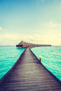 Güzel Maldivler ada