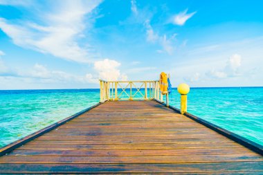 Güzel Maldivler ada