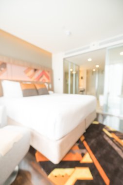 Soyut bulanıklık yatak odası