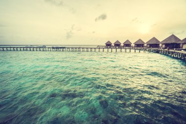 Güzel Maldivler ada