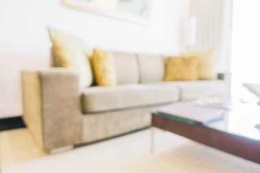 Soyut bulanıklık oturma odası