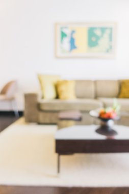 Soyut bulanıklık oturma odası