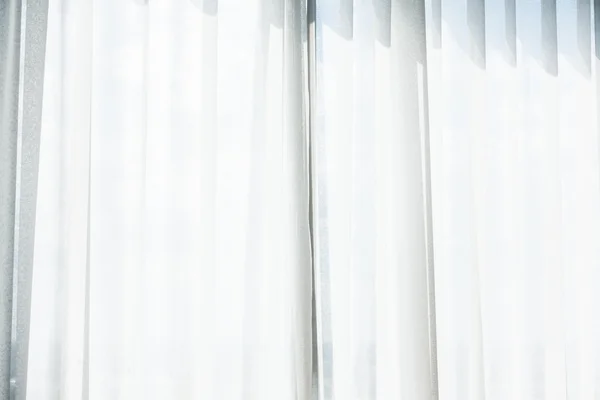 Witte gordijn venster — Stockfoto