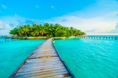 Güzel Maldivler ada