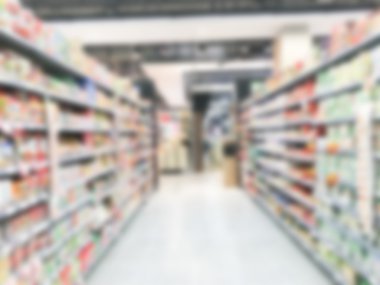 Soyut bulanıklık süpermarket