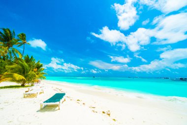 Güzel Maldivler ada