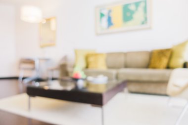 Soyut bulanıklık oturma odası