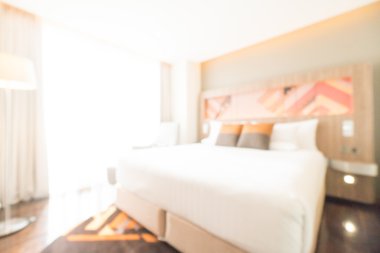 Soyut bulanıklık yatak odası