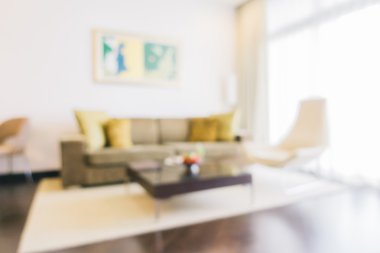 Soyut bulanıklık oturma odası