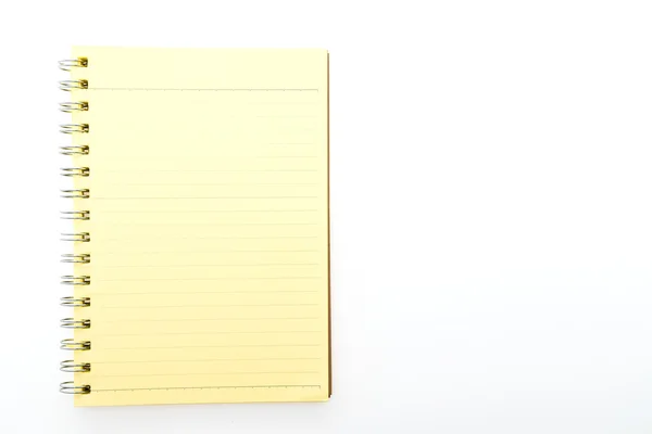Blank notebook on white — Stock Photo, Image