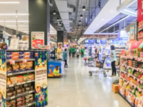 Abstract blur supermarket — Stock Photo, Image