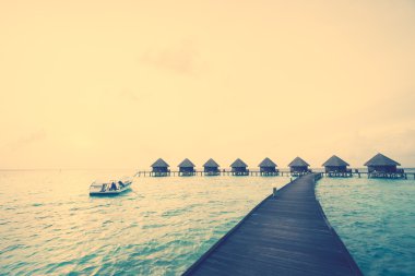 Güzel Maldivler ada