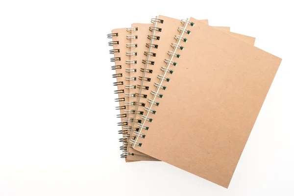 Puste notebooka na biały — Zdjęcie stockowe