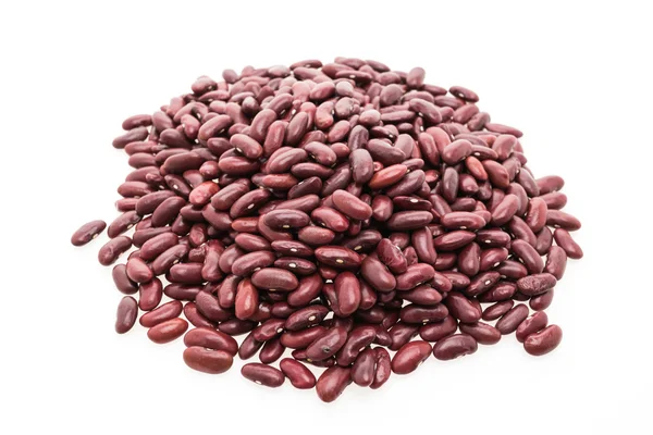 Frijoles rojos sobre blanco — Foto de Stock