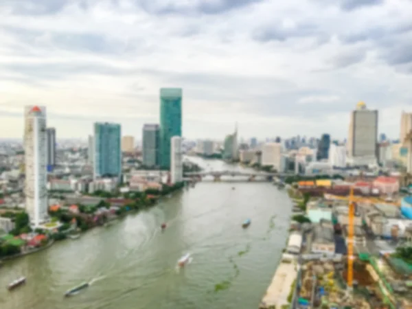 Abstrato borrão bangkok cidade — Fotografia de Stock