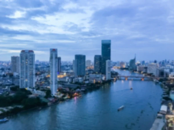 Abstrato borrão bangkok cidade — Fotografia de Stock