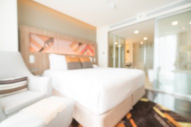 Soyut bulanıklık yatak odası