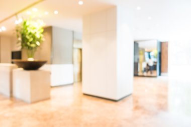 güzel lüks otel ve lobi bulanıklığı