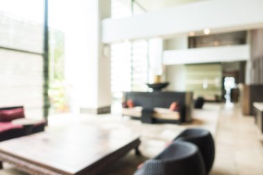 güzel lüks otel ve lobi bulanıklığı
