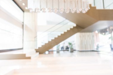 güzel lüks otel ve lobi bulanıklığı