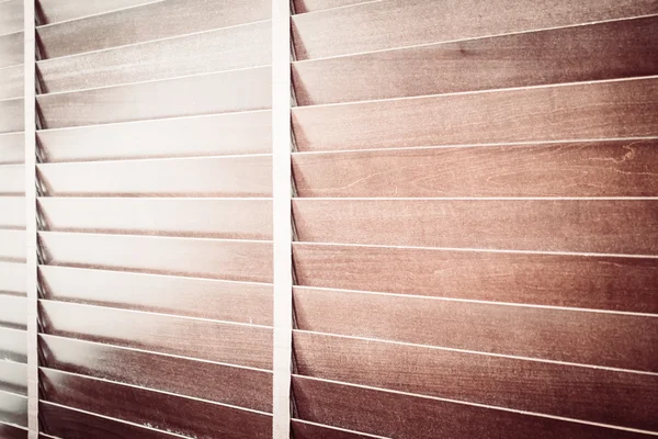 Wooden blinds and window — Stock Photo, Image
