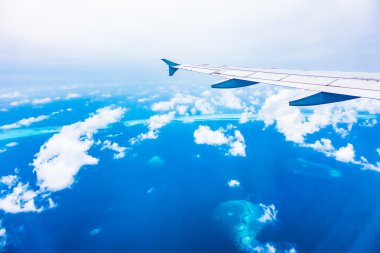 Güzel tropikal Maldivler ada