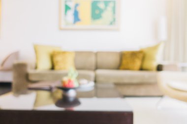 Soyut bulanıklık oturma odası