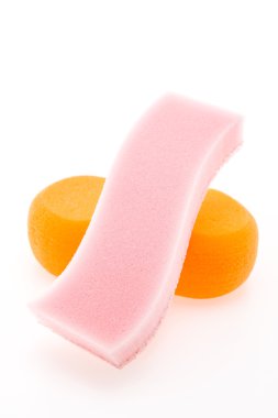 beyaz izole mutfak sünger