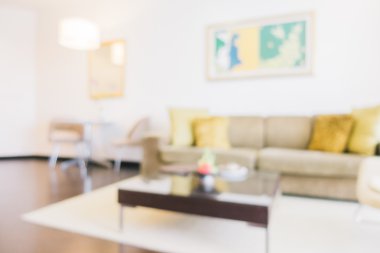 Soyut bulanıklık oturma odası