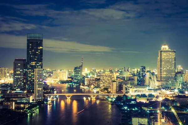 Bangkok city at night Stock Picture