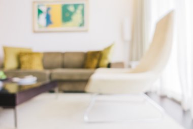 Soyut bulanıklık oturma odası