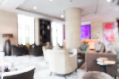 Otel lobisinde bulanıklık