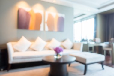 Soyut bulanıklık oturma odası