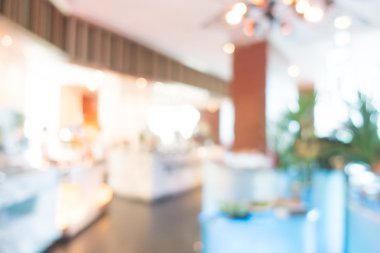 güzel lüks otel ve lobi bulanıklığı