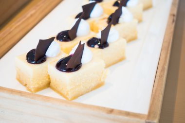 lezzetli ve güzel kek parçaları