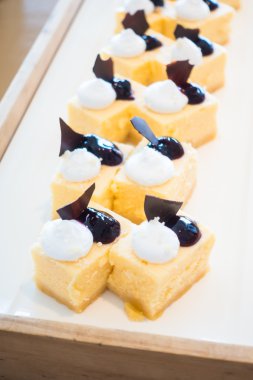 lezzetli ve güzel kek parçaları