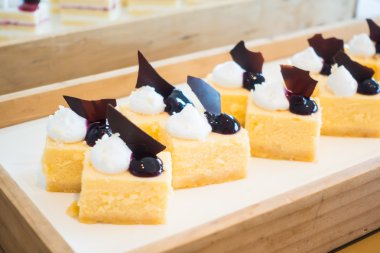 lezzetli ve güzel kek parçaları