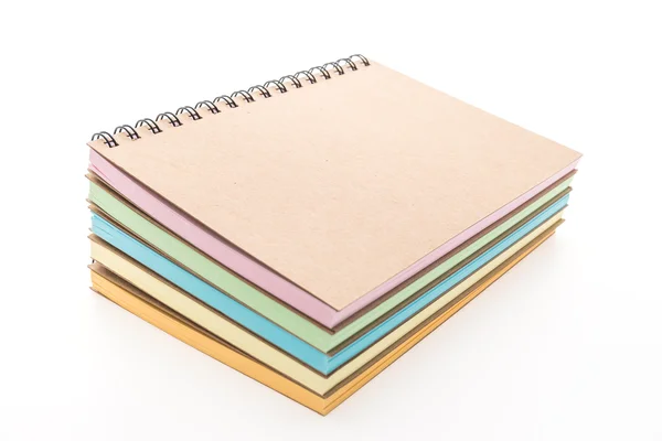 Barevné prázdné notebooky — Stock fotografie