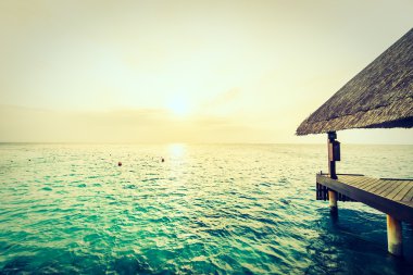 Güzel Maldivler ada