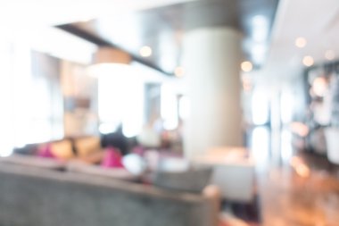 güzel lüks otel ve lobi bulanıklığı