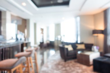 güzel lüks otel ve lobi bulanıklığı